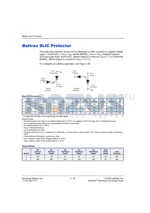 B1160CARP datasheet - Battrax SLIC Protector
