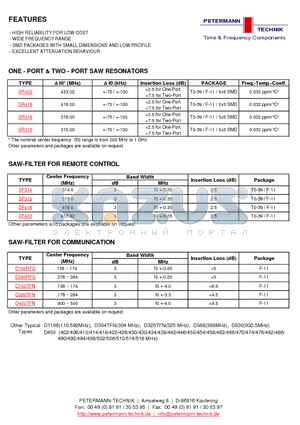 D942 datasheet - HIGH RELIABILITY FOR LOW COST