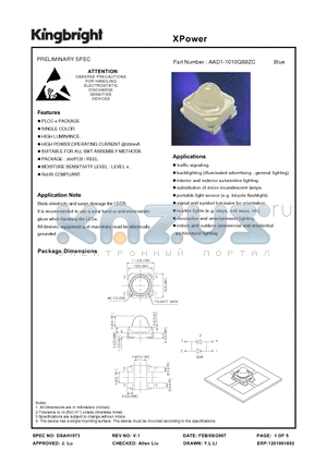 AAD1-1010QB9ZC datasheet - XPower