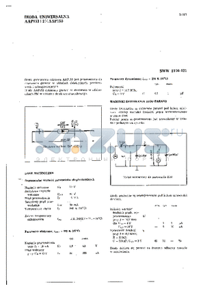 AAP153 datasheet - DIODA UNIWERSALNA