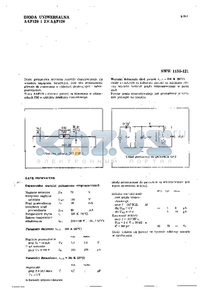 AAP120 datasheet - DIODA UNIWERSALNA