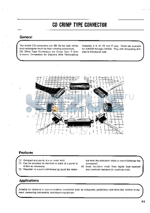 CDA-25SF datasheet - CD CRIMP TYPE CONNECTOR