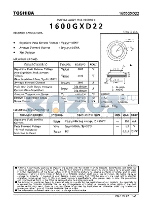 1600GXD22 datasheet - ALLOY-FREE (RECTIFIER APPLICATIONS)