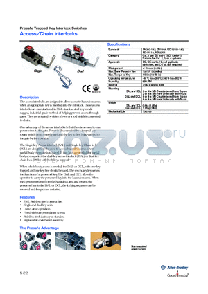 440T-MDCLE11 datasheet - Access/Chain Interlocks