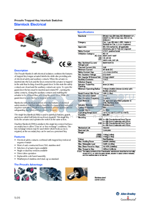 440T-MDSSE20 datasheet - Slamlock Electrical