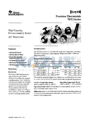 7BT2F15F-364 datasheet - HIGH CAPACITY ENVIRONMENTALLY SEALED