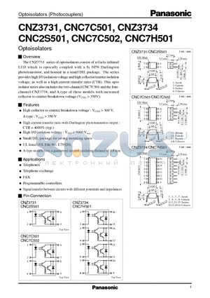 CNZ3731 datasheet - Optoisolators