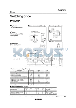 DAN202K datasheet - Switching diode