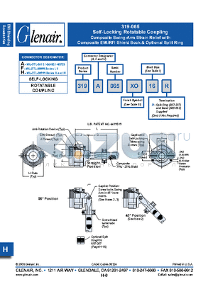 319F065XB12R datasheet - Self-Locking Rotatable Coupling