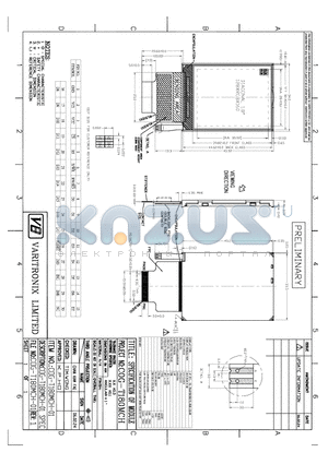COG-T180MCH-01 datasheet - SPECIFICATION OF MODULE