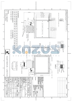 COG-T350MCQV-03 datasheet - LCM SPECIFICATION