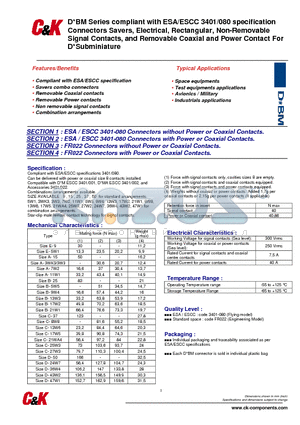 C115371-4952 datasheet - D*BM Series compliant
