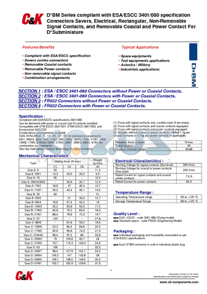 C115371-4953 datasheet - D*BM Series compliant