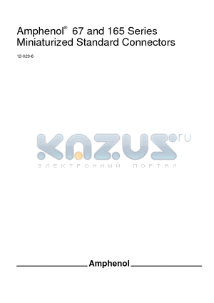 165-62 datasheet - Miniaturized Standard Connectors