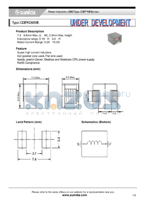 CDEP6D48MENP-2R2M datasheet - Power Inductors