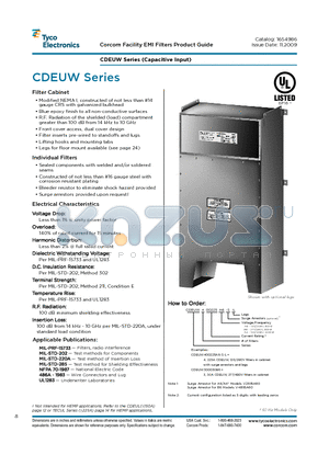 CDEUW400225B6-S-L datasheet - CDEUW Series (Capacitive Input)