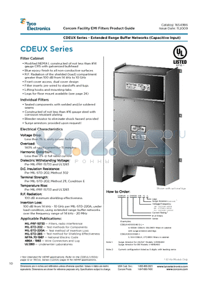 CDEUX400800A4-S-L datasheet - CDEUX Series - Extended Range Buffer Networks (Capacitive Input)