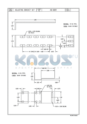 AB-8089 datasheet - ADJUSTING BRACKET SET