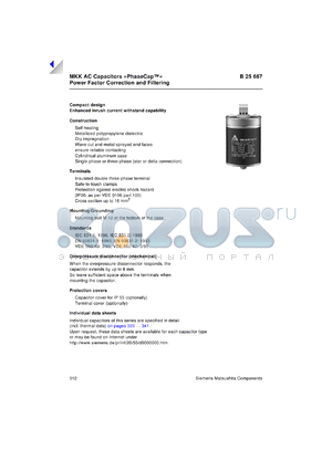 B25667-A2317-A375 datasheet - Compact design Enhanced inrush current withstand capability