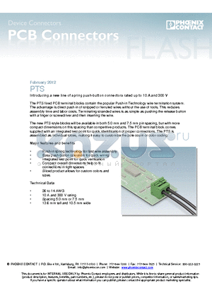 1703091 datasheet - PCB CONNECTORS