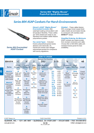 804-014-AA4M5-3P datasheet - Cordsets For Harsh Environments