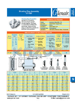 171-007-15S4BN-06 datasheet - Shorting Plug Assembly