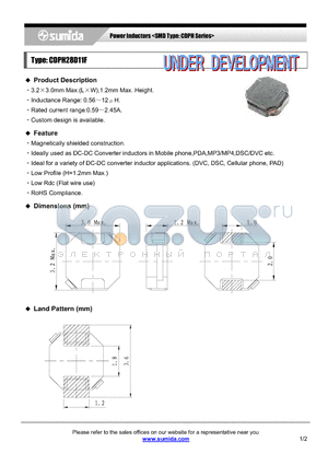 CDPH28D11FNP-3R3M datasheet - Power Inductors