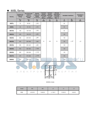 80B300L datasheet - 80BL