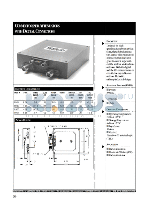 8167 datasheet - CONNECTORIZED ATTENUATOR WITH DIGITAL CONNECTORS