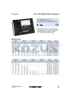 CP1001-7R datasheet - 120...195 Watt DC-DC Converters