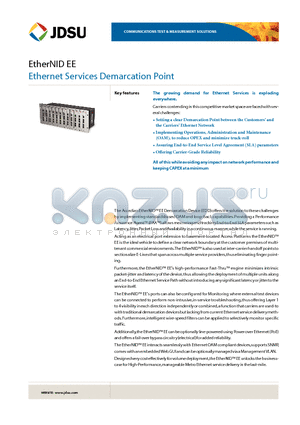 ACC701-000 datasheet - 10/100Mb/s Electrical-to-Electrical Ethernet Demarcation Device.