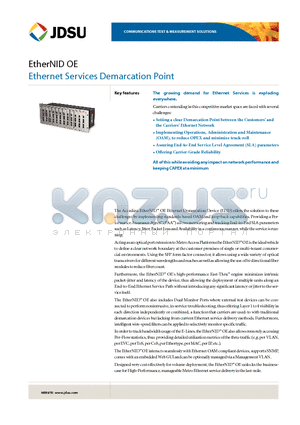 ACC702-000 datasheet - 10/100Mb/s Optical to Electrical Ethernet Demarcation Device