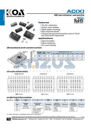 ACCQ20TTEB500K/101M datasheet - AC terminator networks