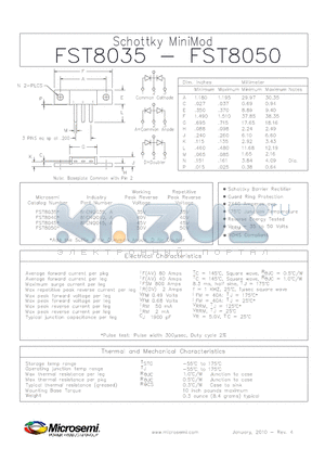 81CNQ040 datasheet - Schottky MiniMod