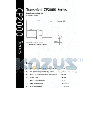 CP2009 datasheet - TRANSHIELLD CP2000 SERIES
