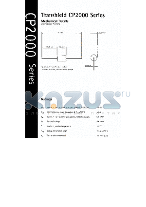 CP2016 datasheet - TRANSHIELLD CP2000 SERIES