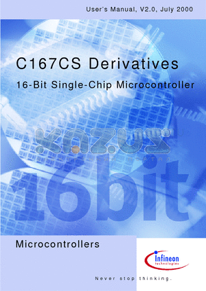 C167CS datasheet - 16-Bit Single-Chip Microcontroller