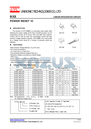 81XXL-AB3-E-R datasheet - POWER RESET IC