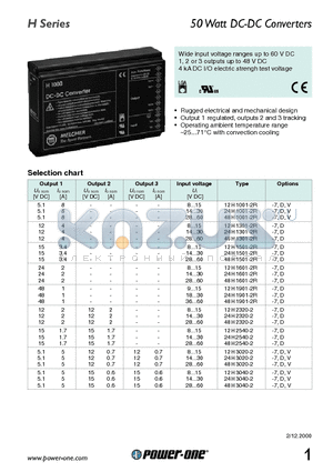 24H2320-2 datasheet - 50 Watt DC-DC Converters