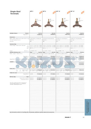 1780930000 datasheet - Single-Stud Terminals