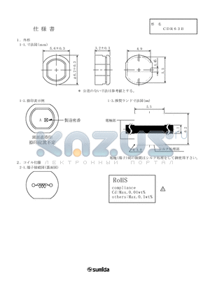 CDR63BNP-12OMB datasheet - CDR63B