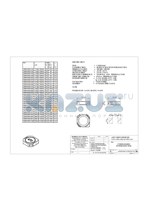 CDRH105R-120 datasheet - CDRH105R SMD POWER INDUCTOR