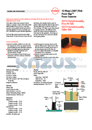 45719-0009 datasheet - Power Edge Power Connector