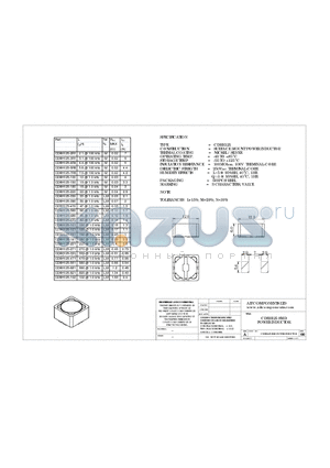 CDRH125-2R1 datasheet - CDRH125 SMD POWER INDUCTOR