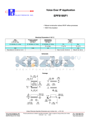 EPF8195F1 datasheet - Voice Over IP Application