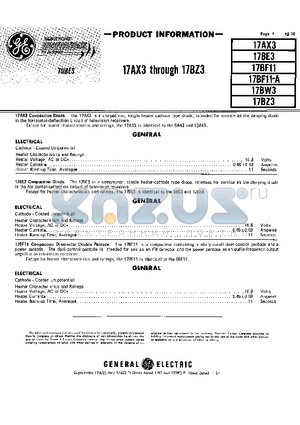 17BW3 datasheet - COMPACTRON DIODE