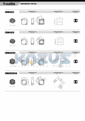 CDRH4D28 datasheet - POWER INDUCTORS <SMD Type>