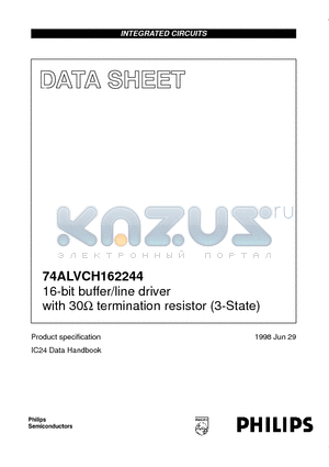 ACH162244DGG datasheet - 16-bit buffer/line driver with 30ohm termination resistor 3-State