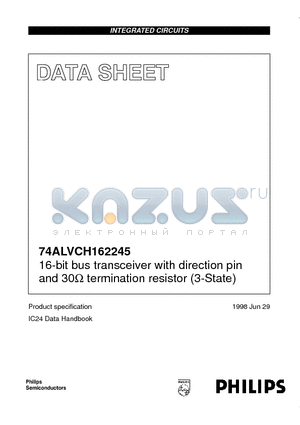 ACH162245DL datasheet - 16-bit bus transceiver with direction pin and 30ohm termination resistor 3-State