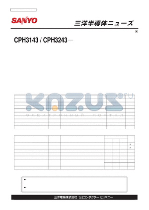 CPH3143 datasheet - CPH3143 / CPH3243